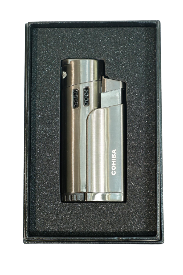 Cohiba 4 Torch Pürmüz Delicili Gunmetal Metal Puro Çakmağı