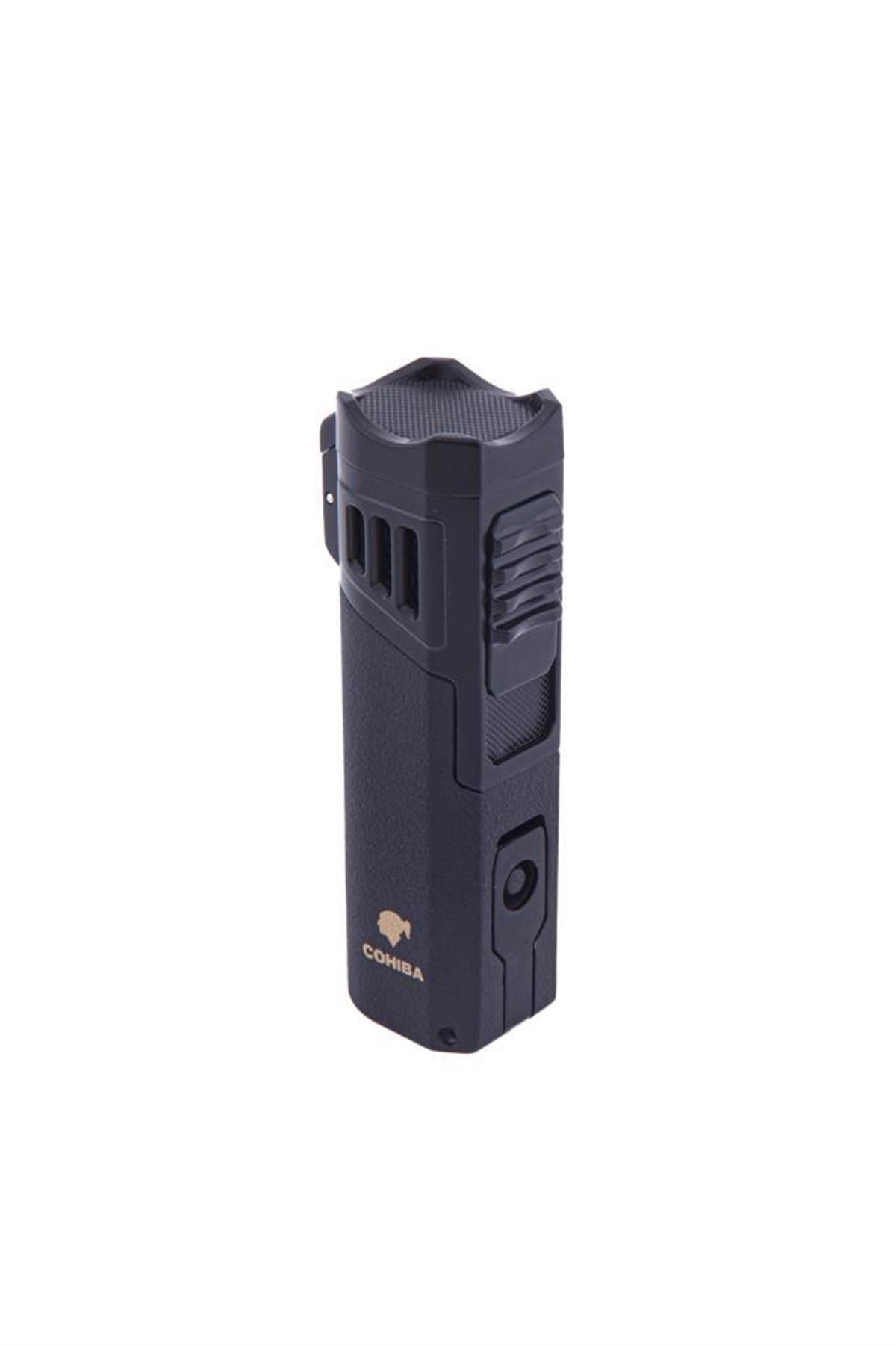 Cohiba 4 Torch Pürmüz Siyah Puro Çakmağı