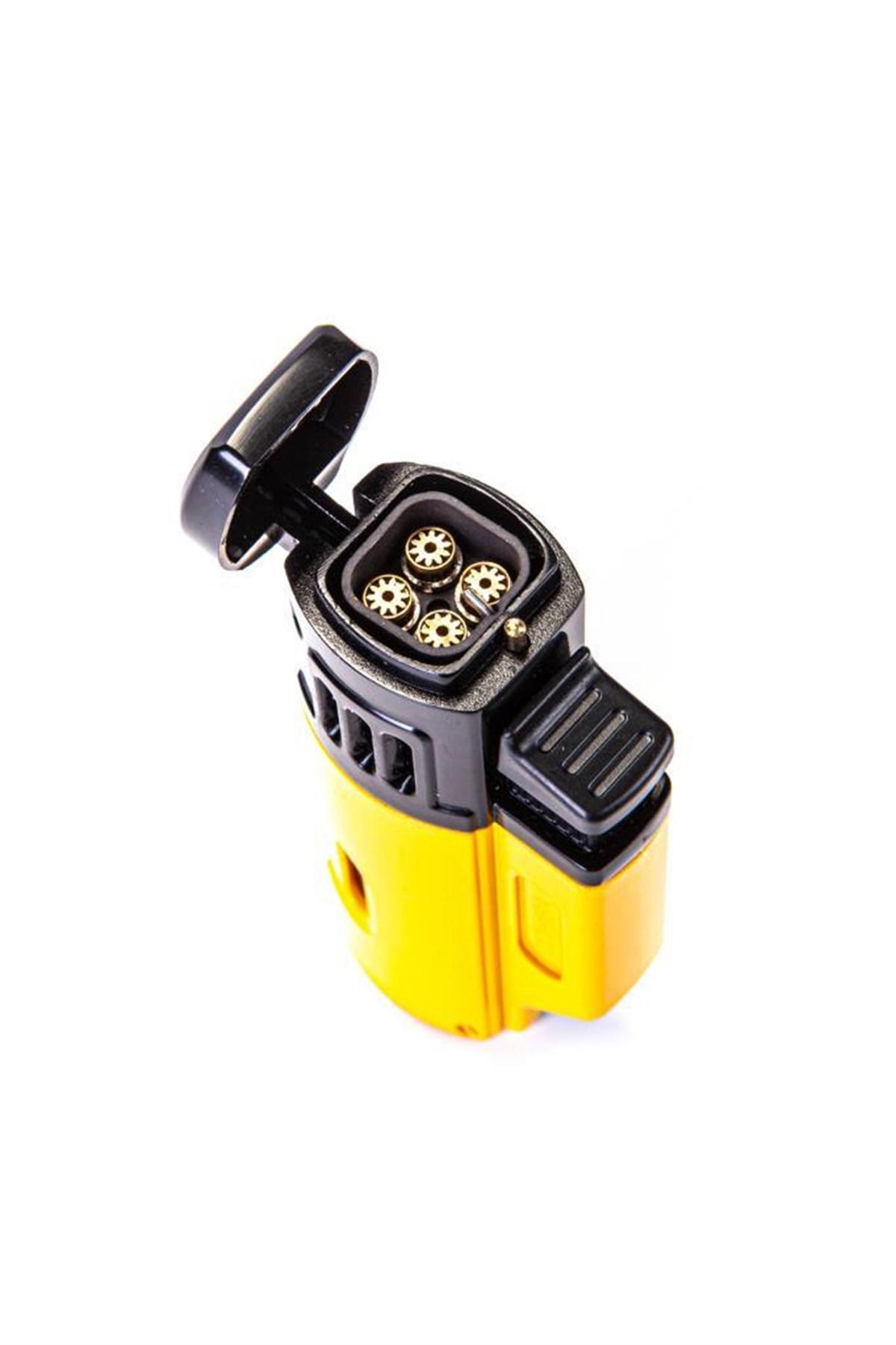 Cohiba Dört Torch Pürmüz Sarı Siyah Desenli Puro Çakmağı