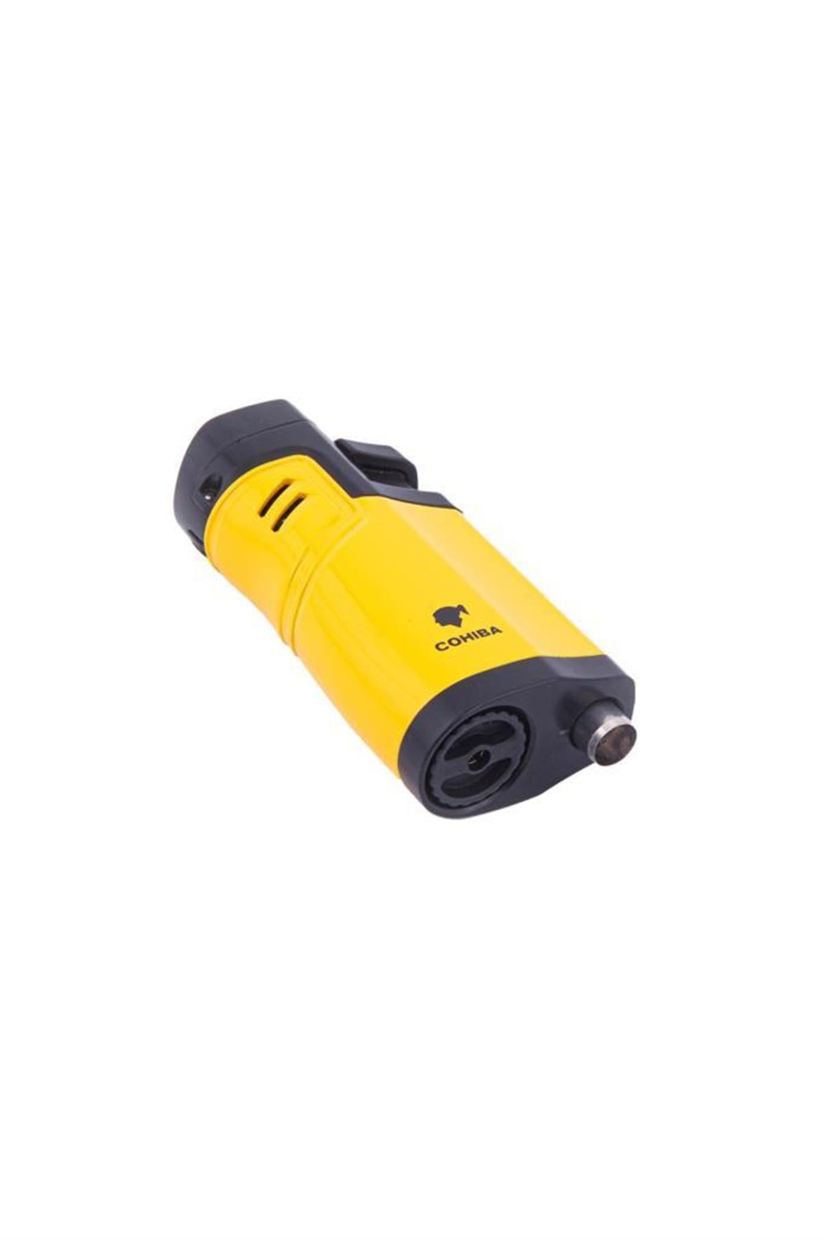 Cohiba Dört Torch Pürmüz Sarı Puro Çakmağı