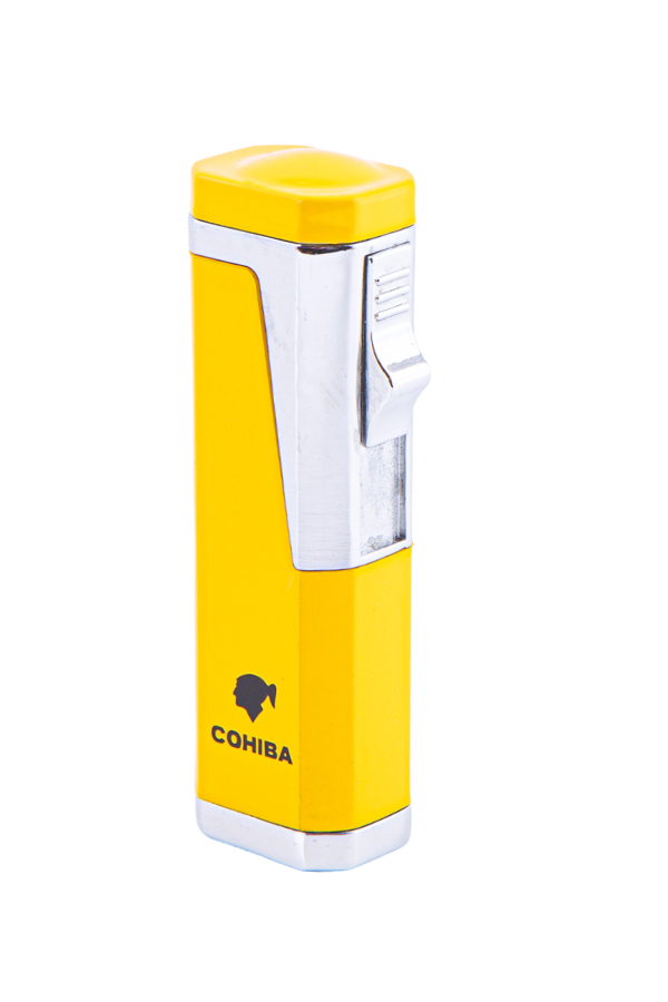 Cohiba Sarı Gümüş 4 Torch Pürmüz Metal Puro Çakmağı