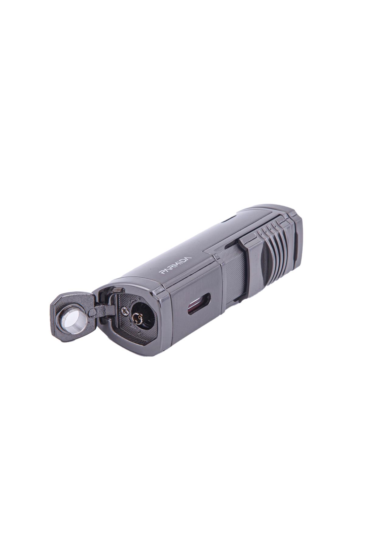 Parmida Dört Torch Pürmüz  Gunmetal Puro Çakmağı