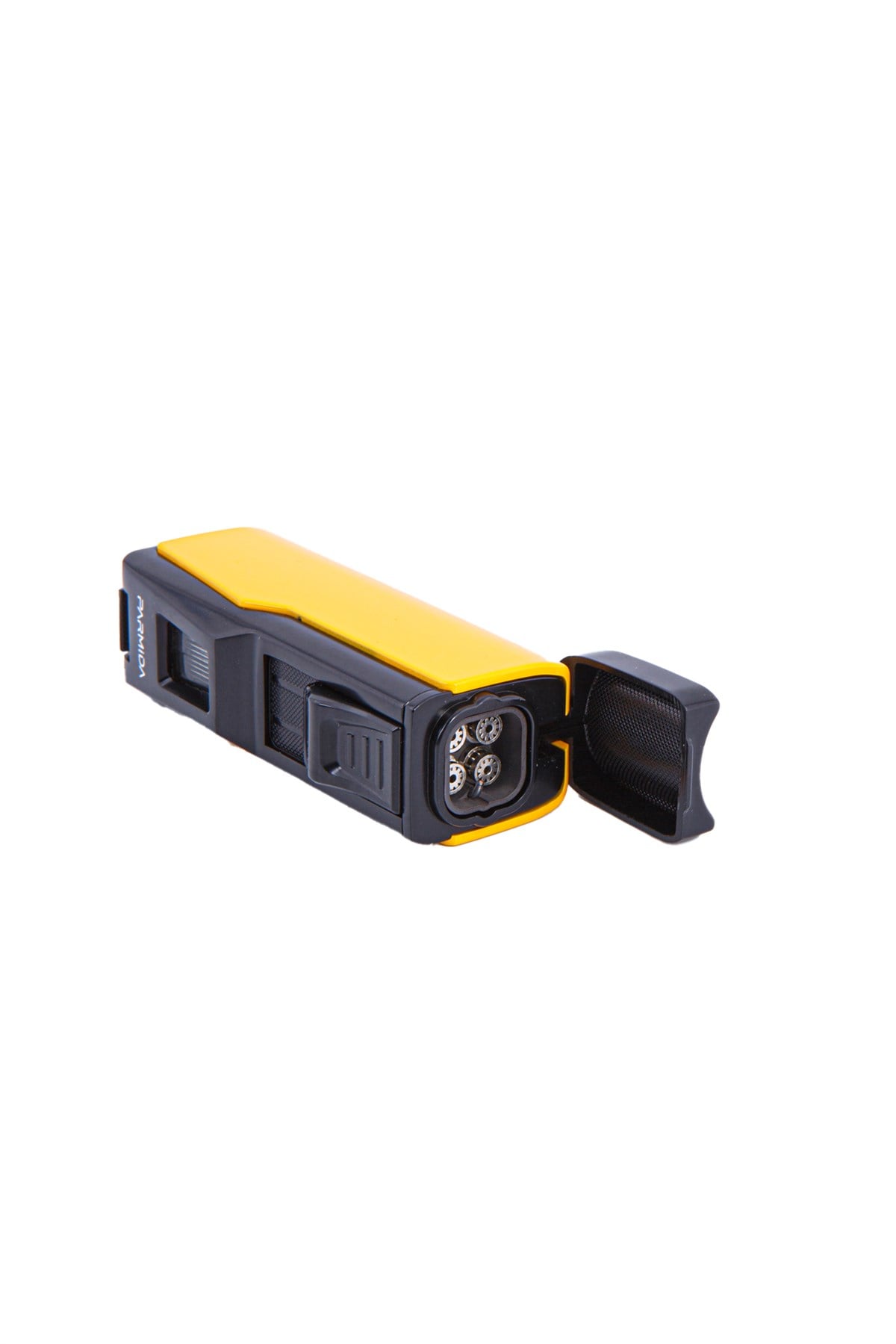 Parmida Dört Torch Pürmüz Sarı-Siyah Puro Çakmağı