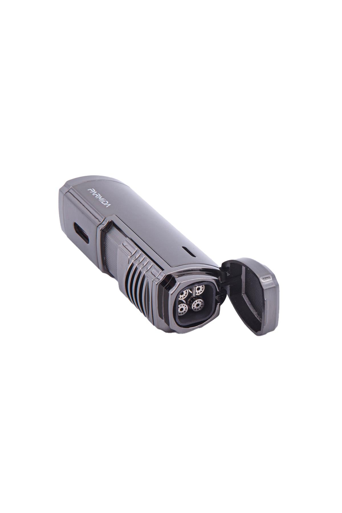 Parmida Dört Torch Pürmüz  Gunmetal Puro Çakmağı
