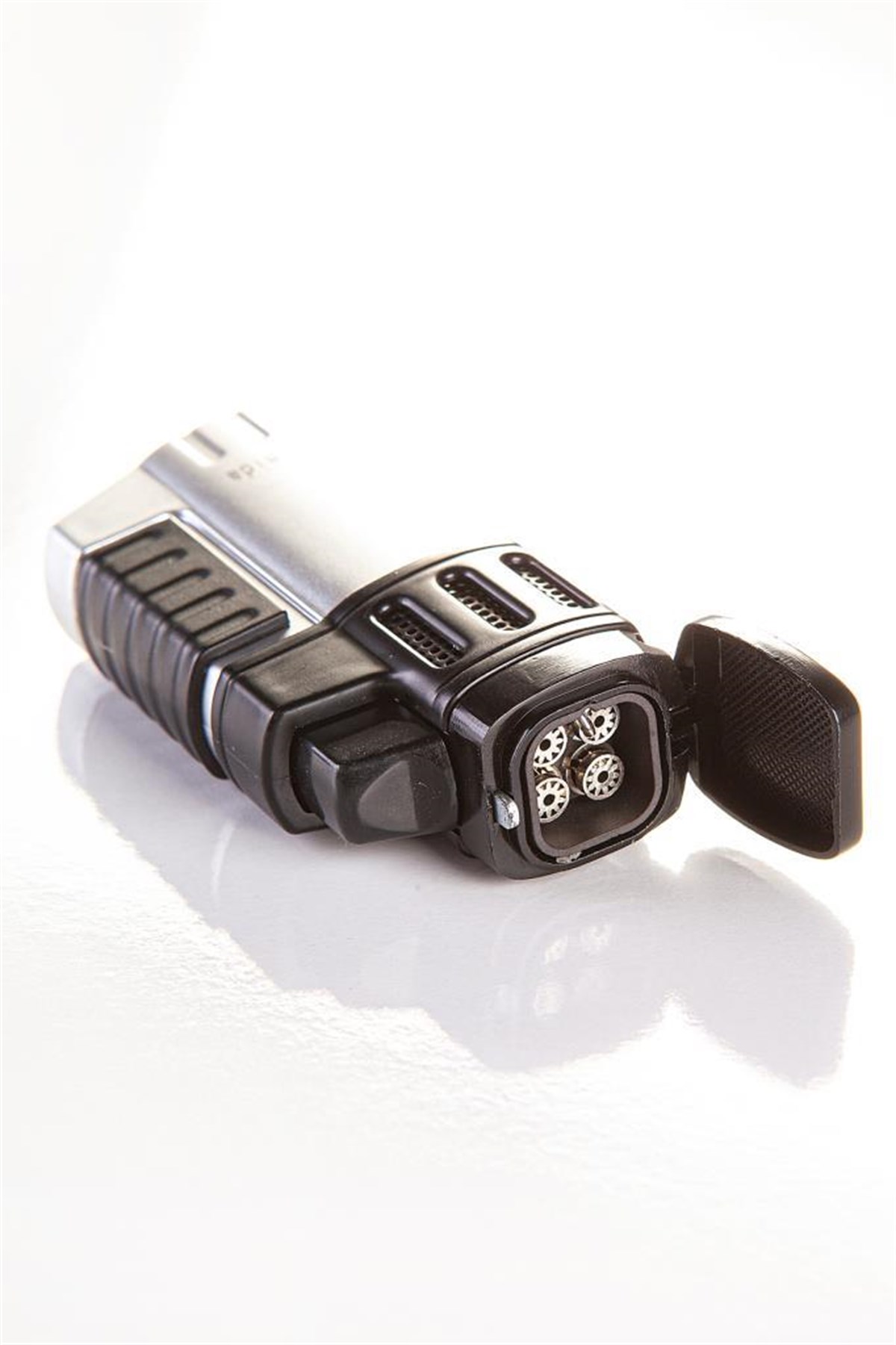 Parmida Dört Torch Pürmüz Gümüş Puro Çakmağı