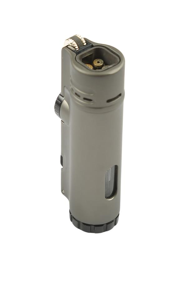 Parmida 4 Torch Pürmüz Gunmetal Metal Puro Çakmağı