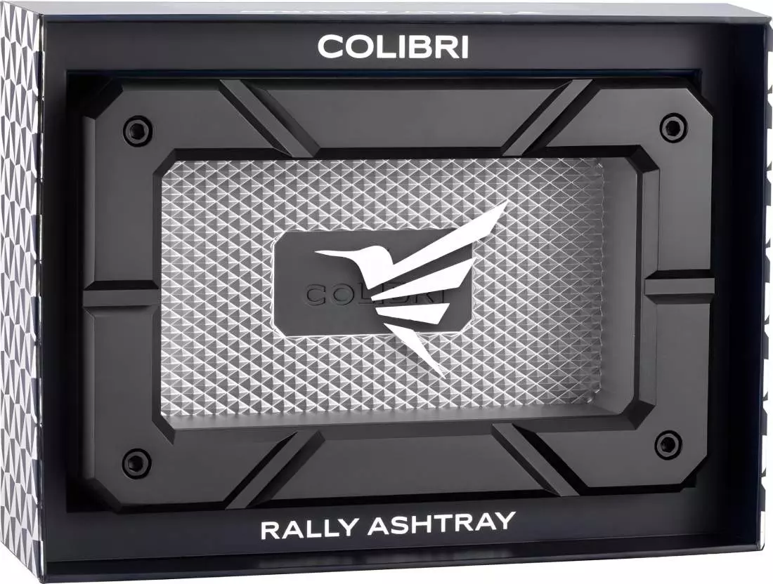 Colibri Rally Ashtray Siyah - Gümüş Puro Küllüğü