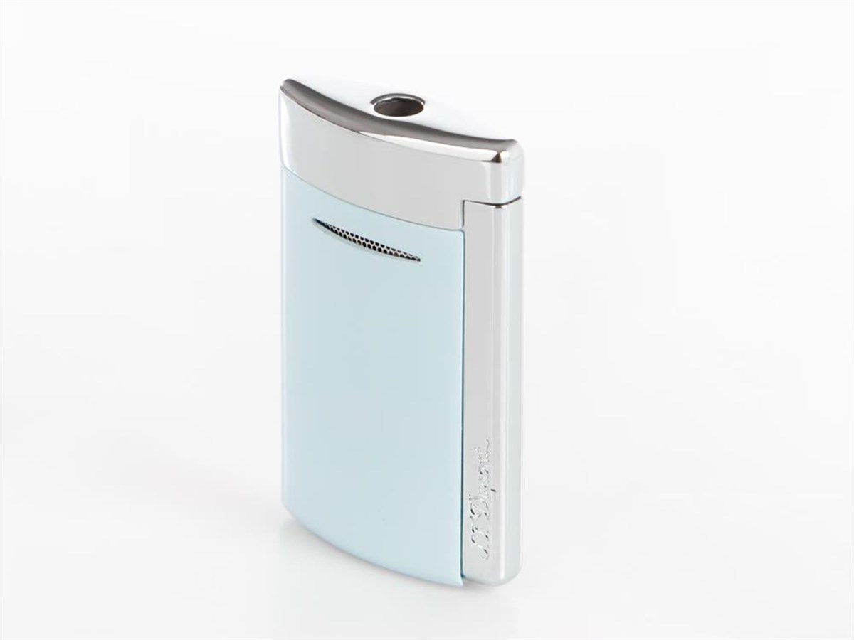 S.T. Dupont Minijet Puro Çakmağı Krom Mavi 10879