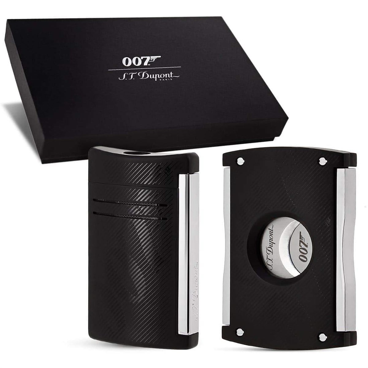 S.T. Dupont 007 James Bond Çakmak Kesici İkili Set Siyah 20166Nc2