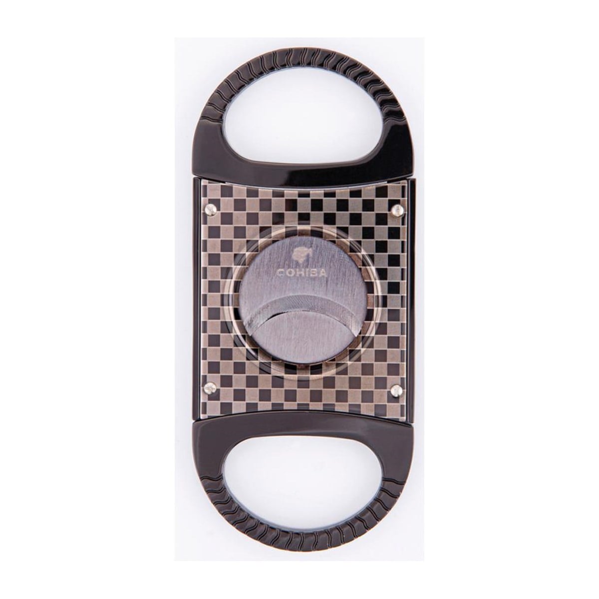TR3634,Cohiba Gunmetal Karbon Desenli Puro Makası Kesici