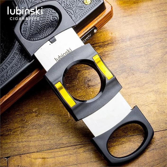 Lubinski Plastik Standlı Puro Kesici Siyah/Gold 60 Ring