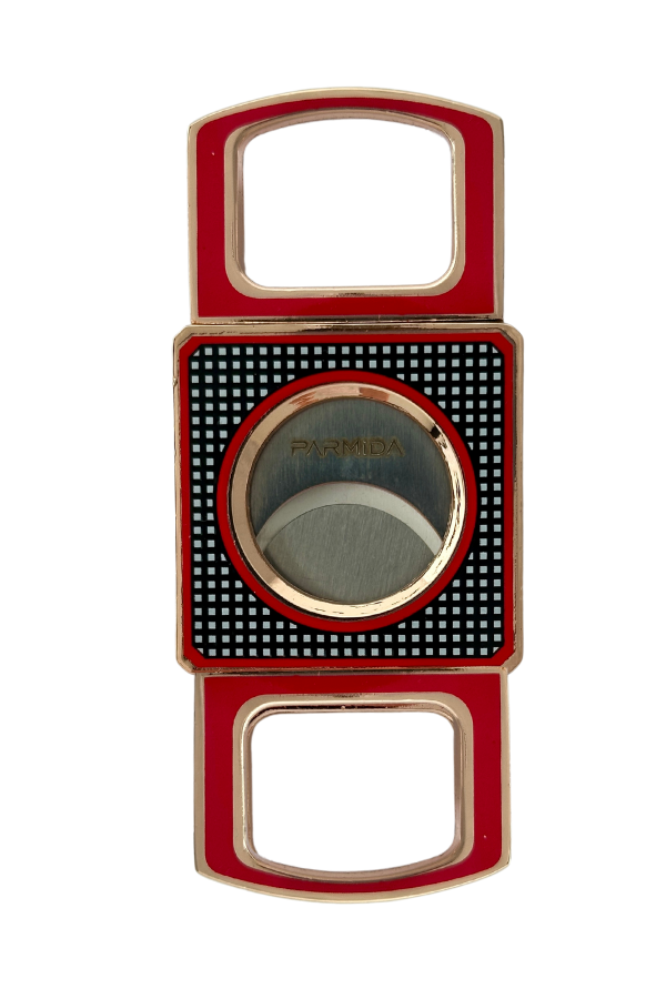 Parmida Siyah-Kırmızı Metal Puro Makası Kesici