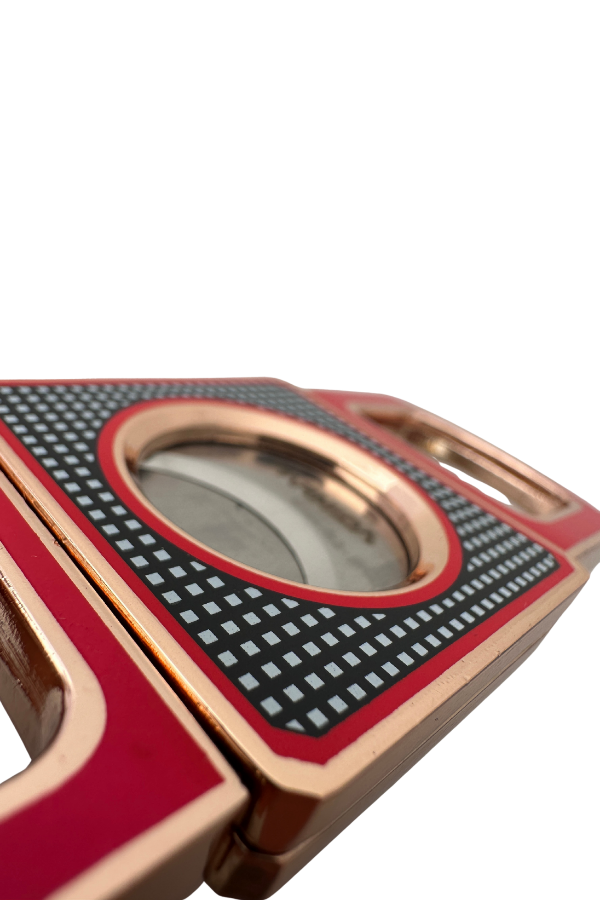 Parmida Siyah-Kırmızı Metal Puro Makası Kesici