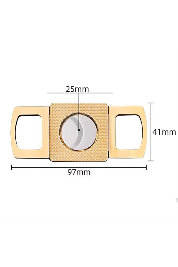 PQ Rose Gold Metal İşlemeli Puro Makası Kesici