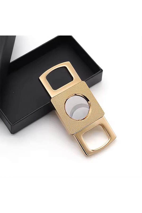 PQ Rose Gold Metal İşlemeli Puro Makası Kesici