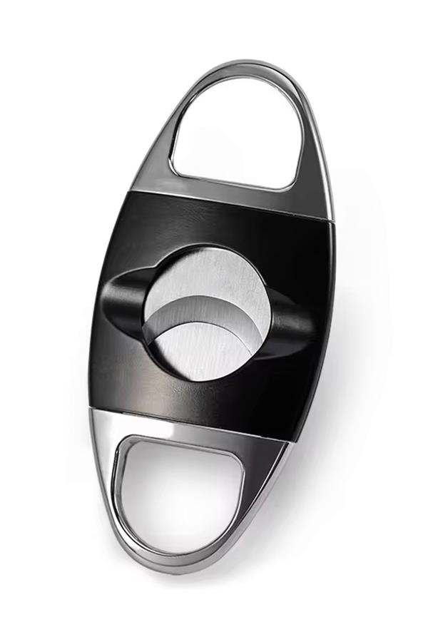 TR7114,PQ Siyah Gümüş Metal Puro Makası Kesici