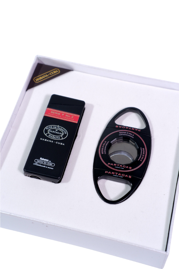 Cohiba Özel Seri Partagas Çakmak Kesici İkili Siyah Puro Seti