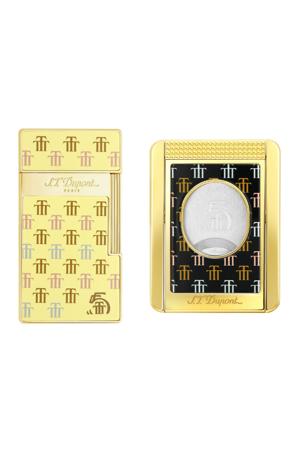 S.T. Dupont 55th Annieversary Trinidad Çakmak Kesici İkili Puro Seti - ST-TRN-001