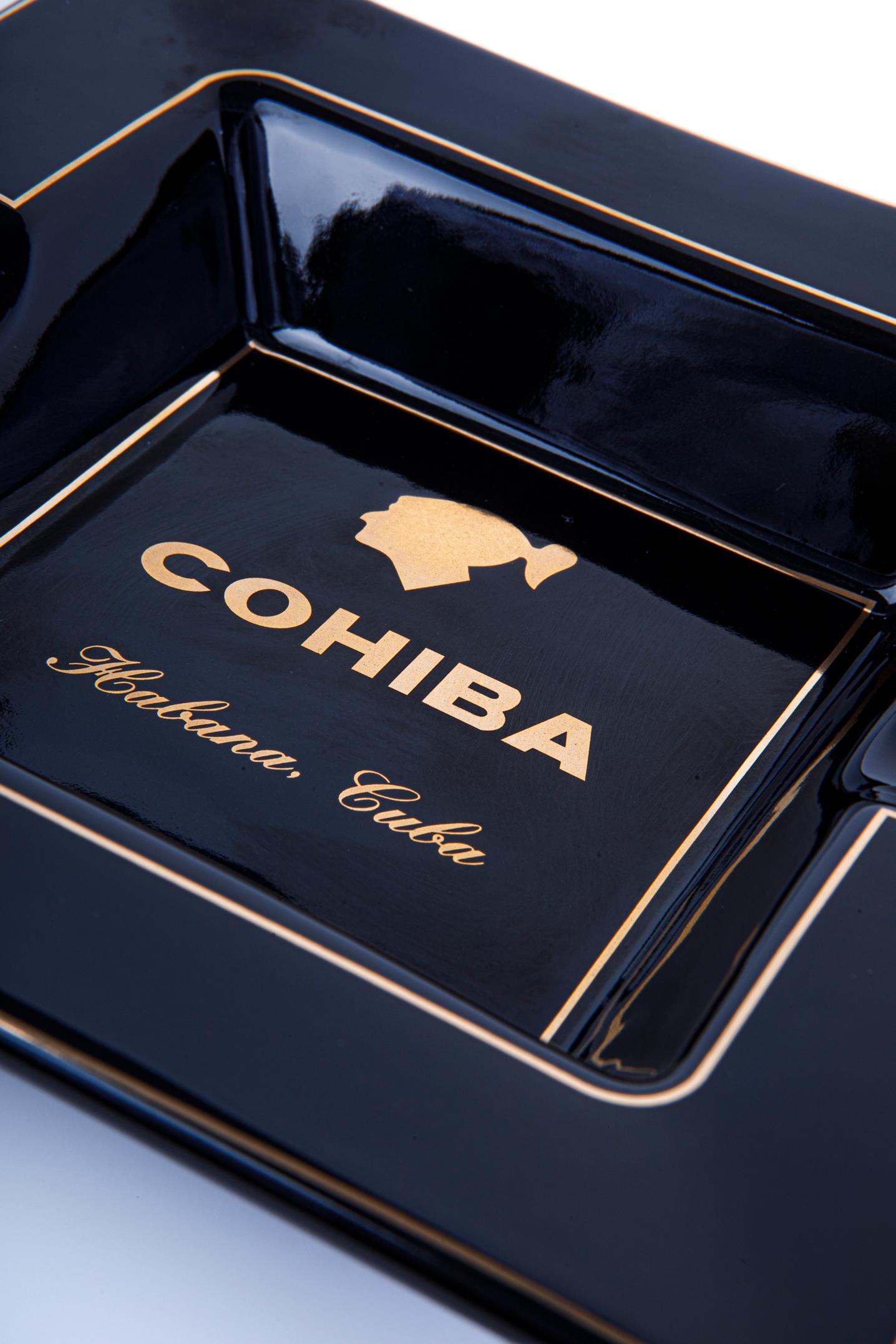 Cohiba Siyah-Gold Porselen İkili Puro Küllüğü
