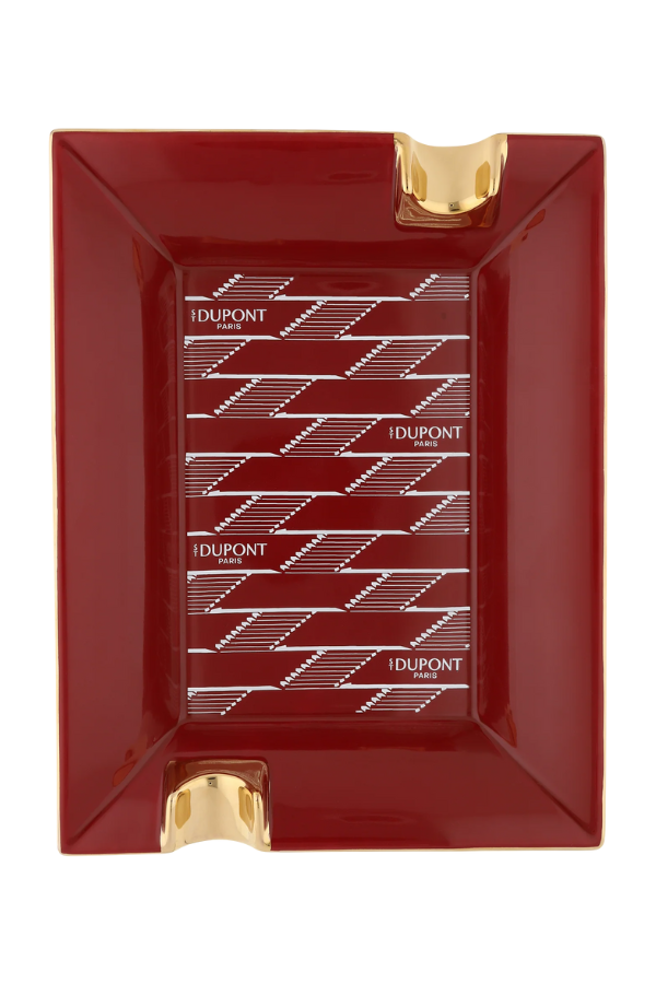 S.T. Dupont Monogram Kırmızı İkili Puro Küllüğü 6478