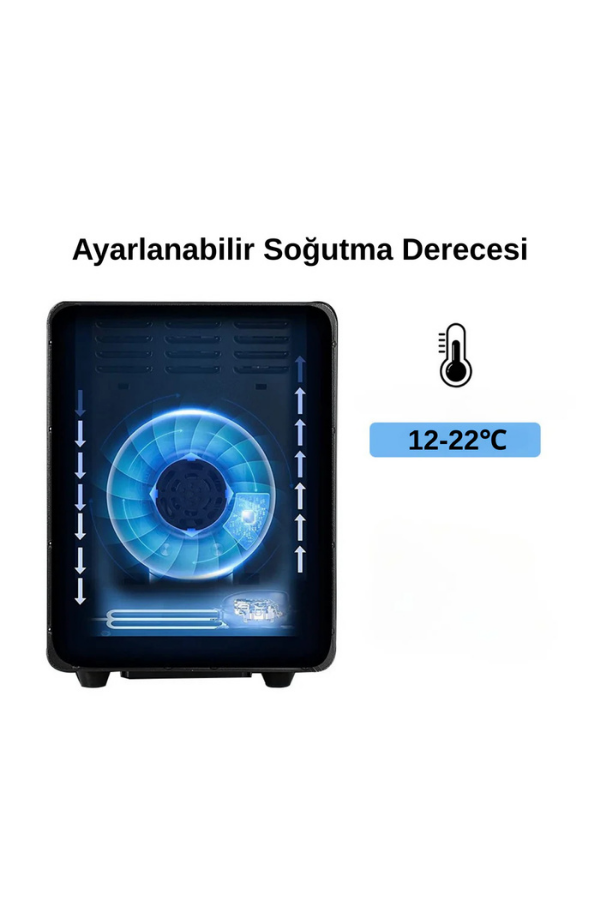 Quantoro QCC-38 Elektronik Nemlendirme & Soğutmalı Siyah Puro Dolabı