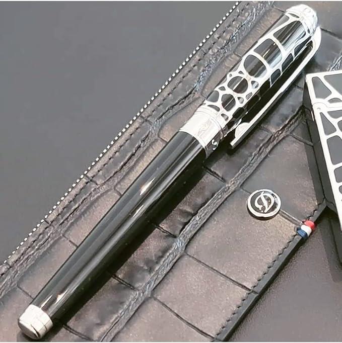 S.T. Dupont Line D Siyah Desenli Dolma Kalem 410121