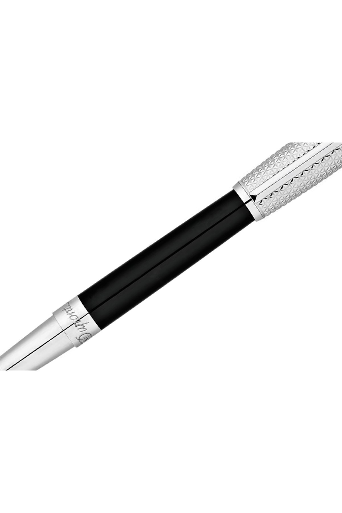 S.T. Dupont Siyah-Gümüş Dolma Kalem 410704