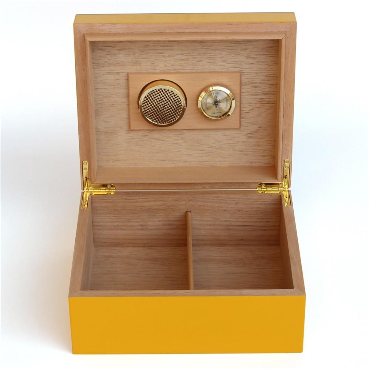 Cohiba Sarı-Gri Nokta Desenli Humidor Puro Kutusu