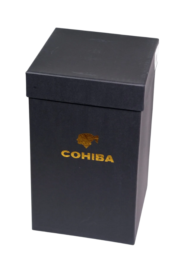 Cohiba Sarı Nokta Desenli Puro Saklama Kutusu Jar