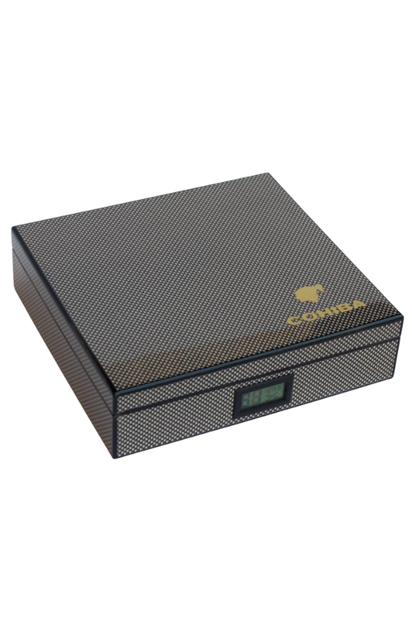 Cohiba Karbon Desenli Humidor Puro Kutusu