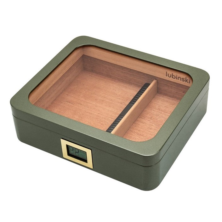 Lubinski Yeni Seri Basic Puro Kutusu Humidor 30s Yeşil