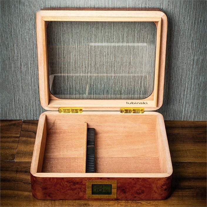Lubinski Yeni Seri Basic Puro Kutusu Humidor 30s Kahve