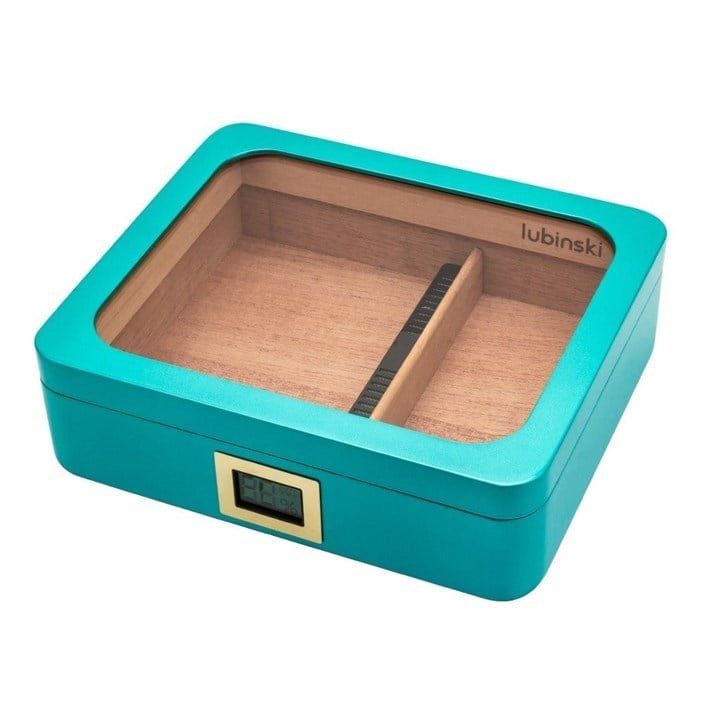 Lubinski Yeni Seri Basic Puro Kutusu Humidor 30s Mavi