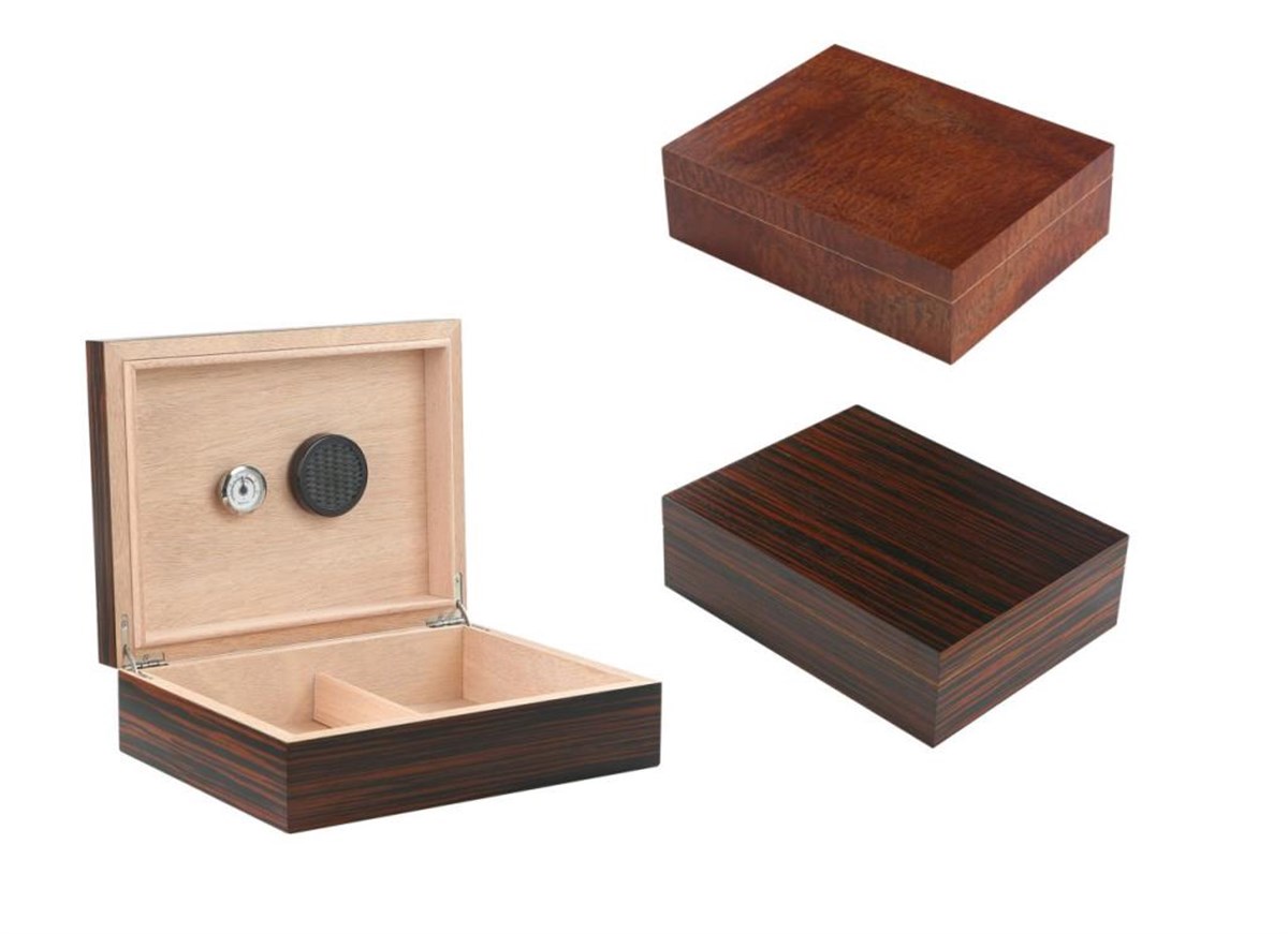 Vincenzo Ebony Humidor Puro Kutusu