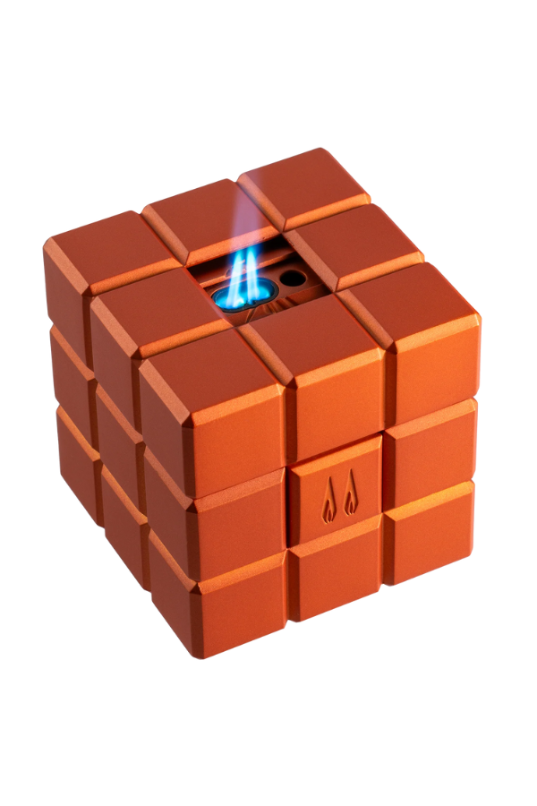 Colibri Heritage Çift Torch Pürmüz & Soft Flame Turuncu Masa Tipi Puro Çakmağı