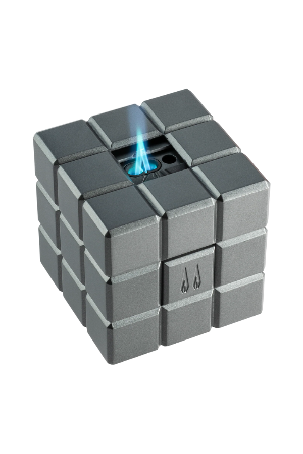 Colibri Heritage Çift Torch Pürmüz & Soft Flame Gümüş Masa Tipi Puro Çakmağı