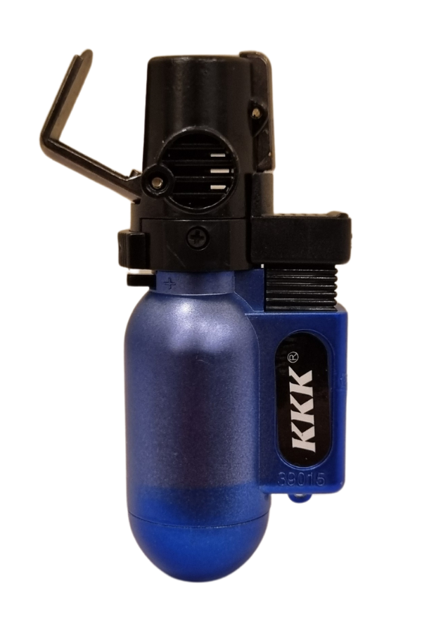 PremiumQuality Mavi Plastik Masa Tipi Tek Torch Pürmüz Puro Çakmağı