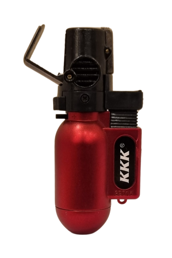 PremiumQuality Kırmızı Plastik Masa Tipi Tek Torch Pürmüz Puro Çakmağı