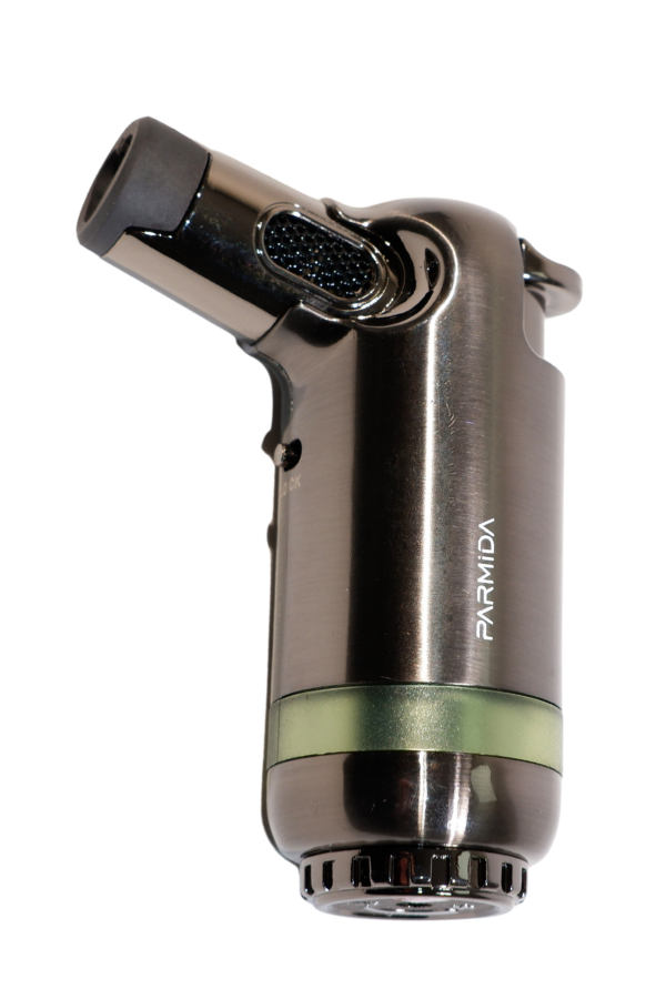 Parmida 3 Torch Pürmüz Gunmetal Masa Tipi Metal Puro Çakmağı
