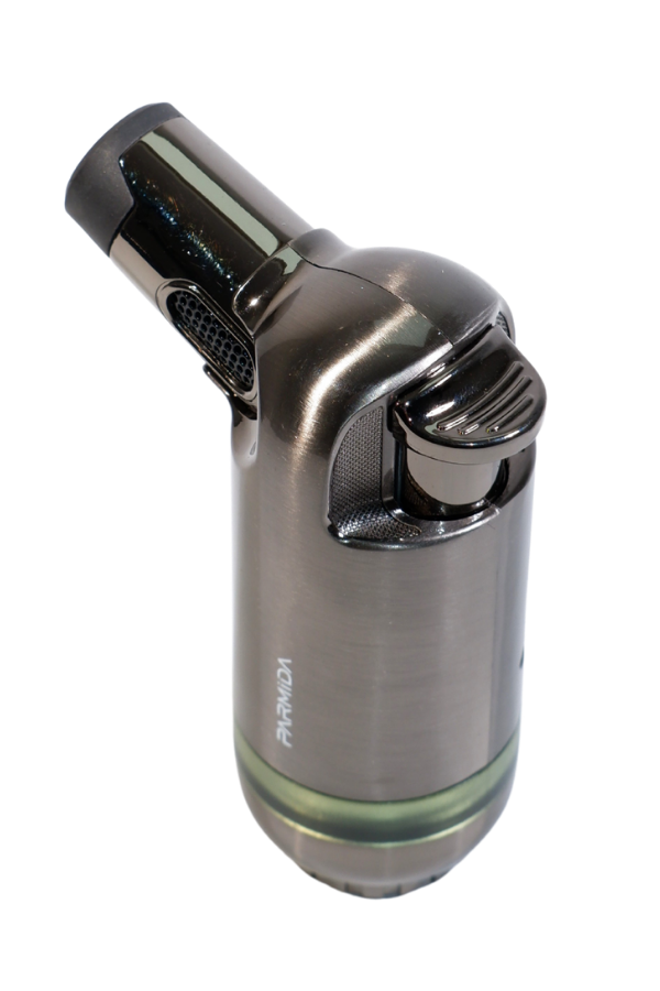 Parmida 3 Torch Pürmüz Gunmetal Masa Tipi Metal Puro Çakmağı