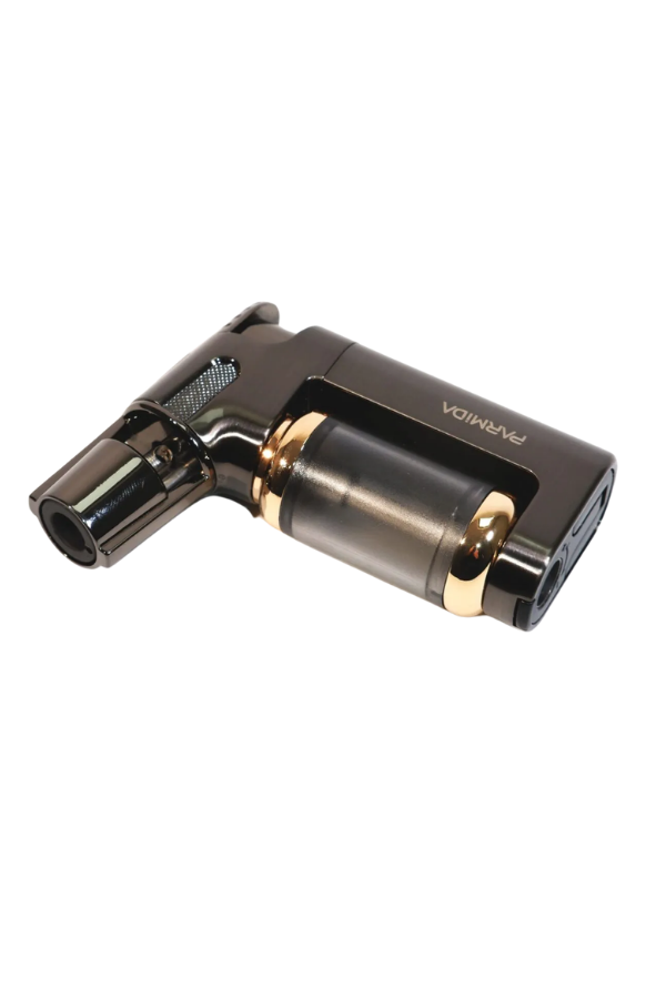Parmida Tek Torch Pürmüz Gunmetal Masa Tipi Metal Puro Çakmağı