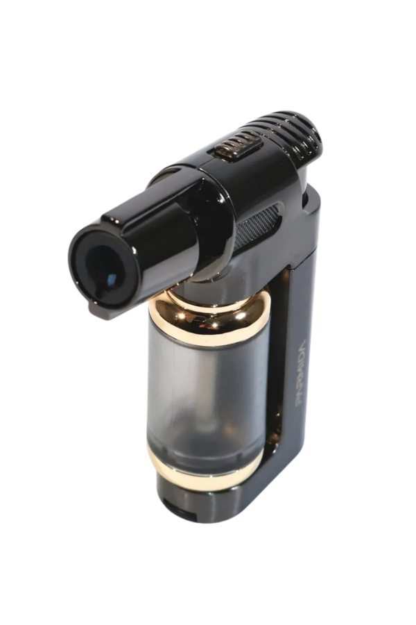 Parmida Tek Torch Pürmüz Gunmetal Masa Tipi Metal Puro Çakmağı