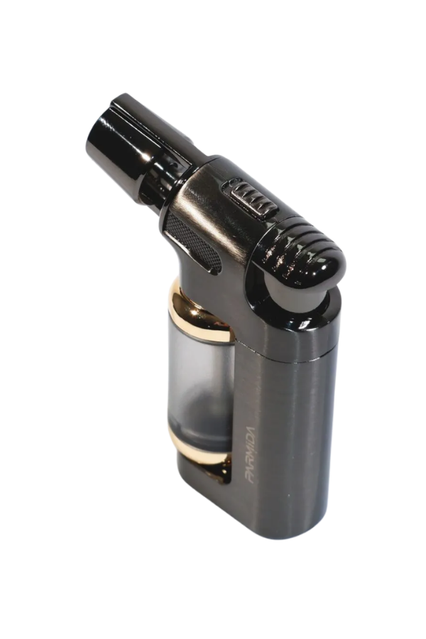 Parmida Tek Torch Pürmüz Gunmetal Masa Tipi Metal Puro Çakmağı