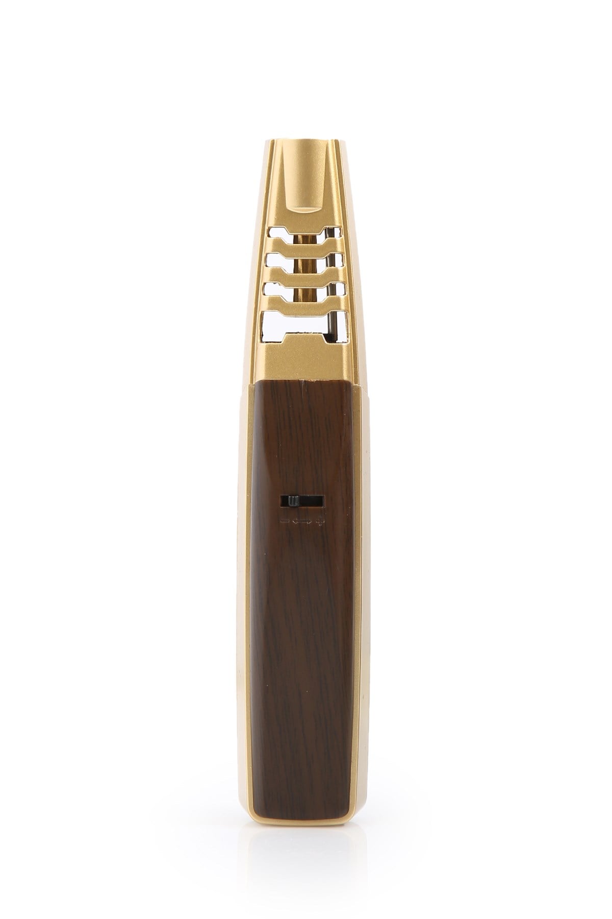 Premium Quality Tek Torch Pürmüz Kahverengi-Gold Masa Tipi Puro Çakmağı