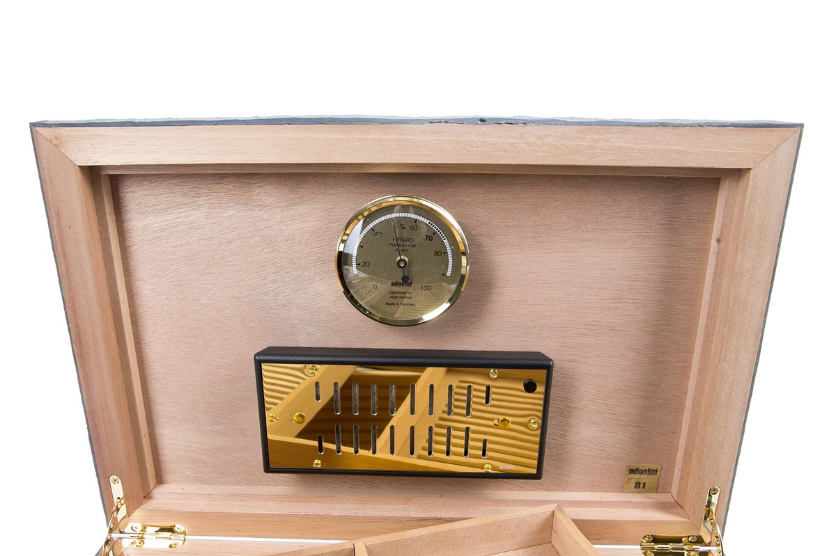 Adorini Black Slate L Humidor Puro Kutusu