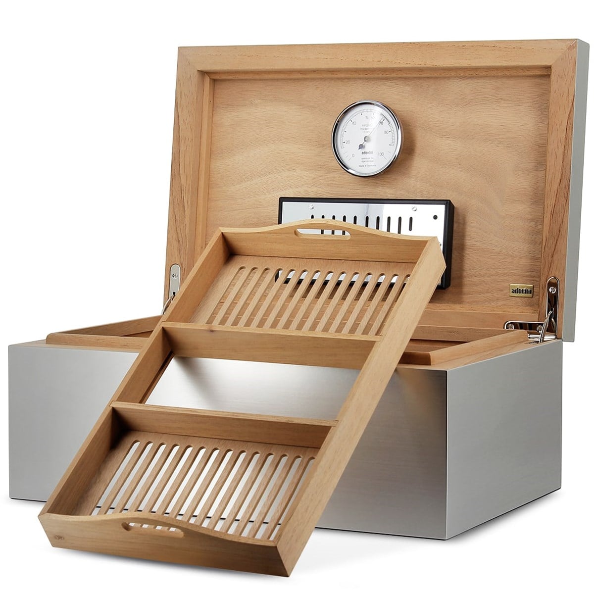 Adorini Aluminium Humidor Puro Kutusu