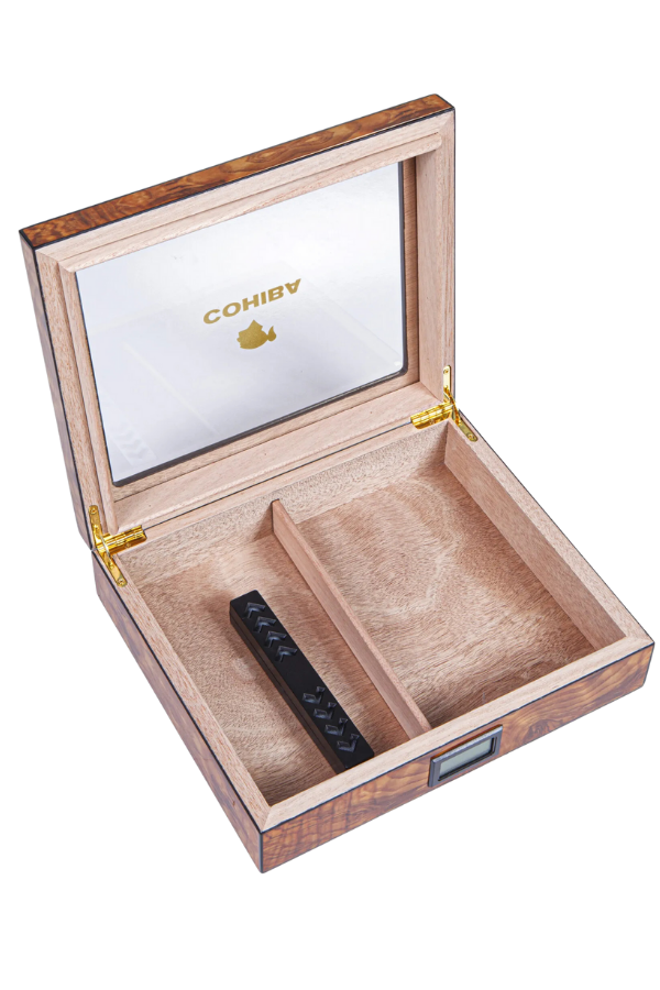 Cohiba Kahverengi Desenli Sedir Humidor Puro Kutusu