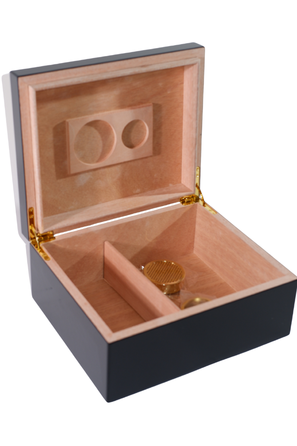 Cohiba Sarı-Siyah Nokta Desenli Sedir Humidor Puro Kutusu