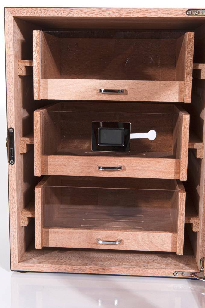 Clorinda 3 Çekmeceli Sedir Humidor Puro Kutusu
