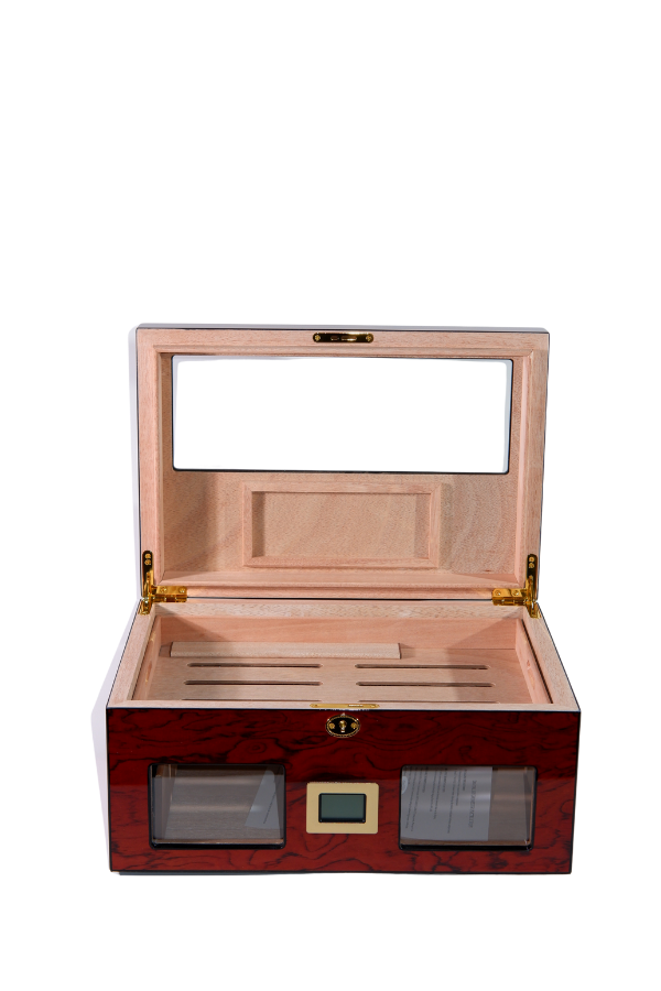 PremiumQuality Lince Kırmızı Sedir Humidor Puro Kutusu